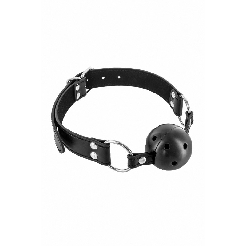 Baillon boule 45mm Fetish Tentation cuir synthétique confortable