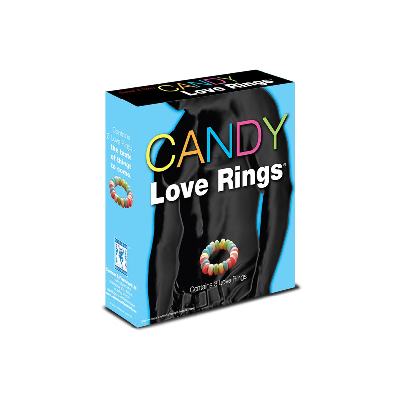 lot 3 cockrings bonbons candy love rings gourmands érotiques