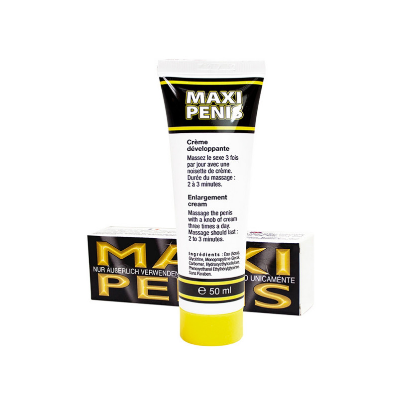 Maxi Pénis crème développement verge volume intense