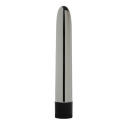vibromasseur dorcel silver star, design lisse et épuré argenté.