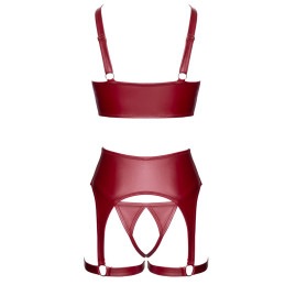 Ensemble seins nus 3 pièces Rouge – Cottelli LINGERIE révélant style rouge passion