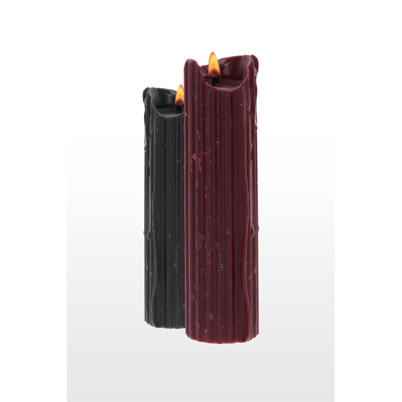 Set 2 bougies goutte à goutte BDSM – Taboom créant ambiance sombre et sensuelle