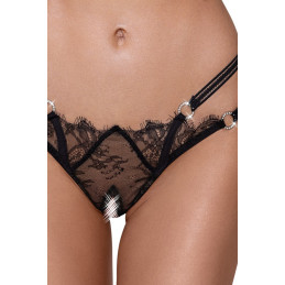 String ouvert Rio noir en dentelle – Cottelli LINGERIE sublimant allure nocturne