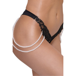 String Rio avec chaînes de perles – Cottelli LINGERIE sublimant bijoux et dentelle