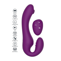 Vibro anatomique pulsatile télécommandé Xocoon révélant silicone doux et télécommande