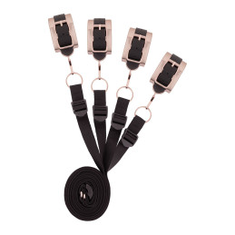 Kit sangles de lit – Rosy Gold permettant contrainte discrète sous le matelas