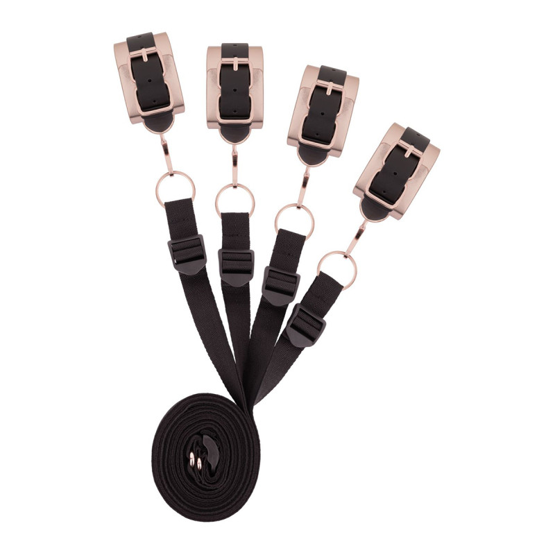 Kit sangles de lit – Rosy Gold permettant contrainte discrète sous le matelas