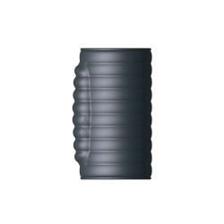 gaine deep vibe en élastomère, surface annelée pour sensations.