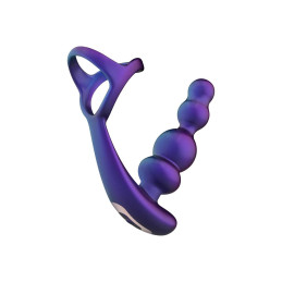 Plug anal avec cockring Stellar Force Hueman triple stimulation