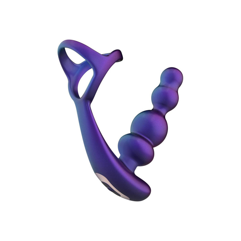 Plug anal avec cockring Stellar Force Hueman triple stimulation