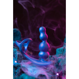 Plug anal avec cockring Stellar Force Hueman vibrations rotations