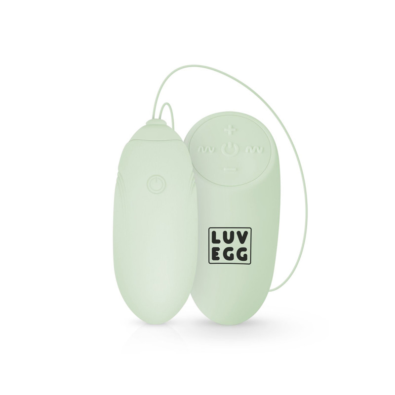 Oeuf vibrant télécommandé vert LUV EGG 10 vibrations puissantes