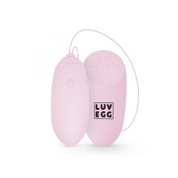 Oeuf vibrant télécommandé rose LUV EGG silicone étanche rechargeable