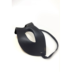 masque faux cuir ajustable, pour jeux de rôles.