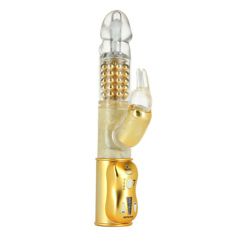 vibromasseur orgasmic rabbit gold, édition collector chic.