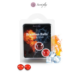 2 Brazillian balls L'expérience chaud-froid,Lubrifiant fondant effet alterné
