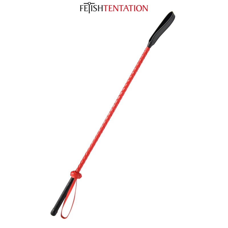 Cravache noir et rouge,Instrument SM Éducation sensuelle raffinée