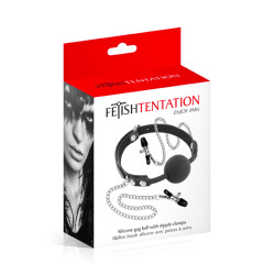 Baillon pinces à tétons,Étreinte sensuelle des tétons.