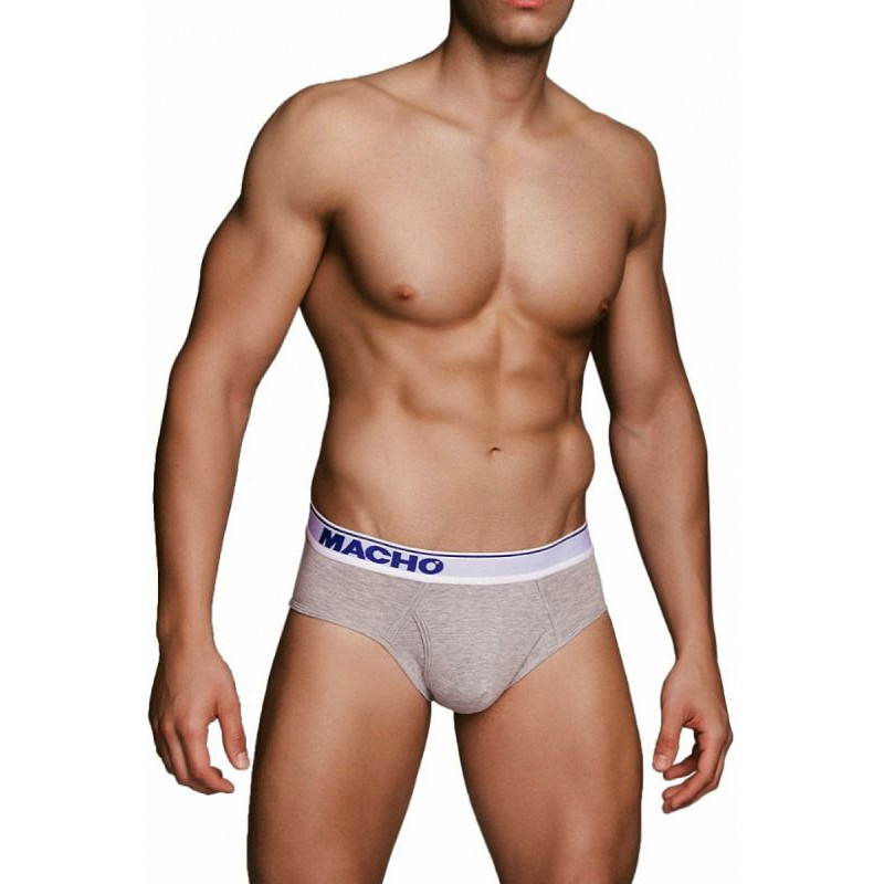Slip MC088 gris coupe classique Macho
