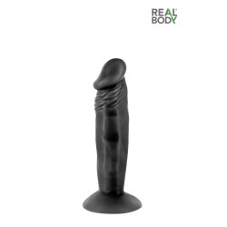 Gode réaliste 16 cm noir Real Zack,réalisme anatomique parfait