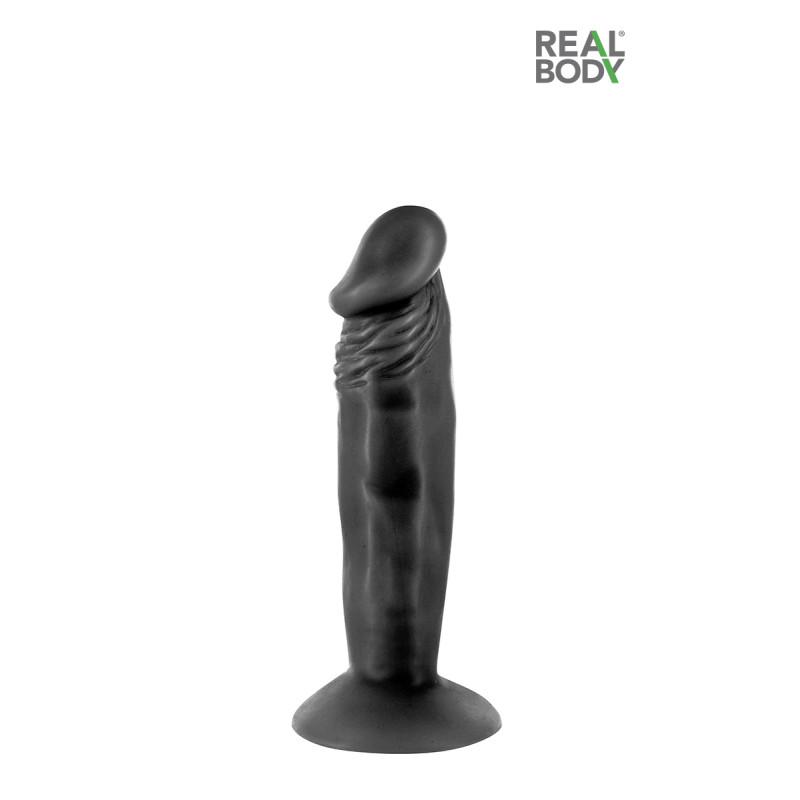 Gode réaliste 16 cm noir Real Zack,réalisme anatomique parfait