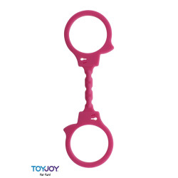 Menottes silicone stretchy rose silicone flexible bondage