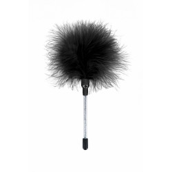 Plumeau à caresses noir pour la calligraphie du frisson sur la peau.