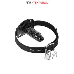 Bâillon avec gode interne avec son pénis réaliste à placer dans la bouche.