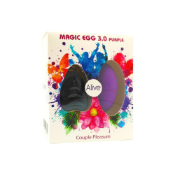 Oeuf vibrant télécommandé Magic egg 3  violet  Un joyau étanche défiant les profondeurs, pour des fantasmes aquatiques.