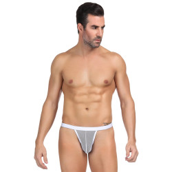 String homme blanc résille Une coupe qui sublime l'allure.