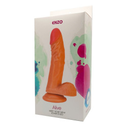 Gode ventouse réaliste Enzo Sa forme et ses détails pour un réalisme accru.