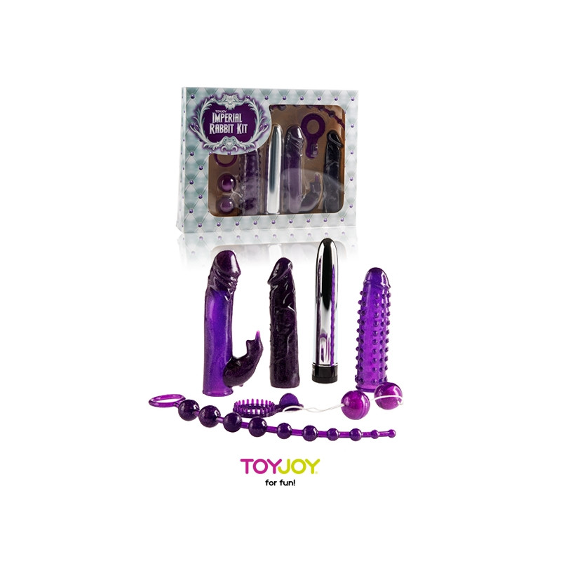 coffret impérial rabbit kit 7 accessoires sextoys toyjoy