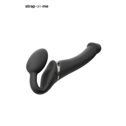 Strap-on-me Vibrant Noir M, silicone médical doux et flexible.