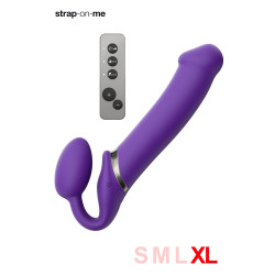 Strap-on-me Vibrant Violet XL, gode ceinture télécommandé.
