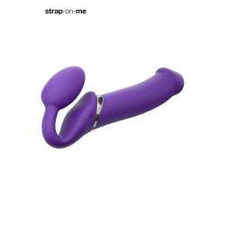 Strap-on-me Vibrant Violet XL, silicone liquide doux.