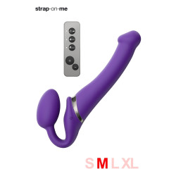 Strap-on-me Vibrant Violet M, gode ceinture télécommandé,couleur intense et moderne