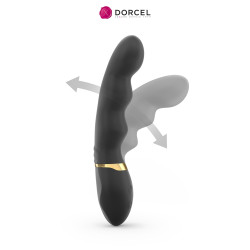 Vibromasseur Too Much 2.0 Dorcel élégant noir et or, conçu pour stimuler intensément le point G avec un design raffiné