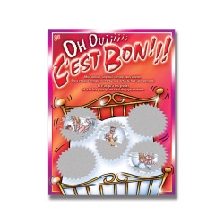 Carte à gratter Oh oui c'est bon les frissons cadeau original pour moments intimes