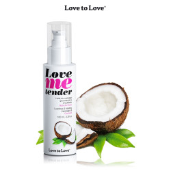Huile de massage Noix de coco 100ml flacon gourmand pour massages sensuels et relaxants
