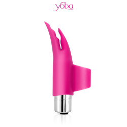 Doigt vibrant Delight, gaine douce avec deux langues délicates et silhouette raffinée