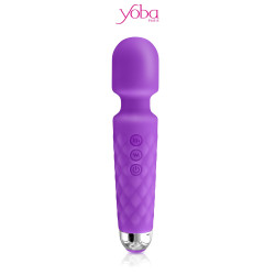 Vibro Love Wand rechargeable violet, massage sensuel et stimulation précise du clitoris