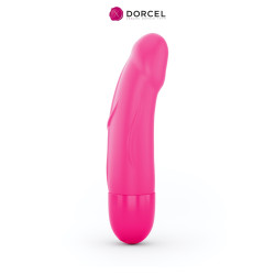 Vibromasseur Real Vibration S 2 rose, design compact semi-réaliste, silicone doux, rechargeable USB, 10 modes de vibration.