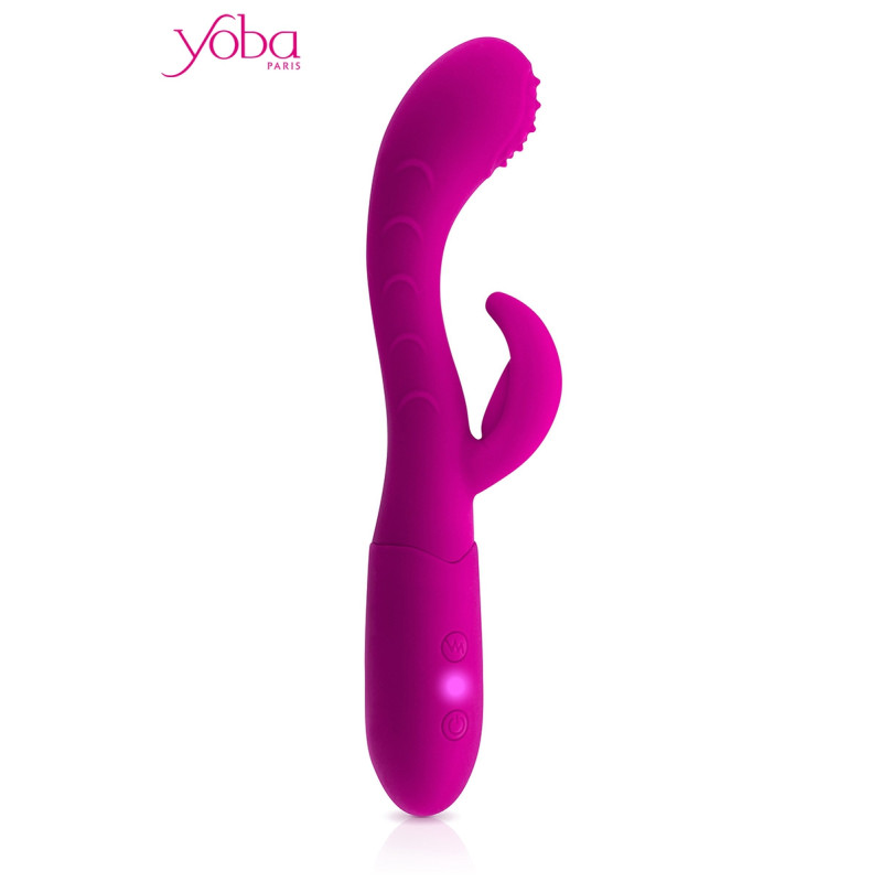 Vibromasseur rabbit Bess, stimule simultanément clitoris et point G pour un plaisir intense et doux.