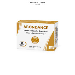 Abondance Amélioration du sperme, cure de 30 comprimés pour booster la vitalité masculine naturellement