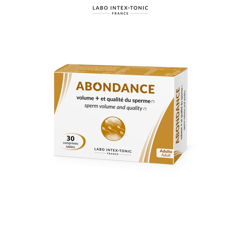 Abondance Amélioration du sperme, cure de 30 comprimés pour booster la vitalité masculine naturellement