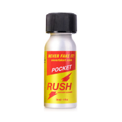 Poppers Rush Pocket 30 ml, flacon aluminium sécurisé, effet puissant et rapide