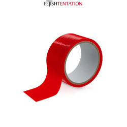 Ruban de soumission rouge 15m Fetish Tentation, auto-fixant, parfait pour le bondage