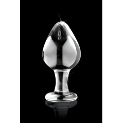 Plug anal Icicles No 25 en verre borosilicate, finition lisse et silhouette élégante pour plaisir sensoriel