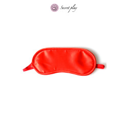 Bandeau rouge pour les yeux Secret Play, style raffiné, tissu soyeux et jeu de confiance
