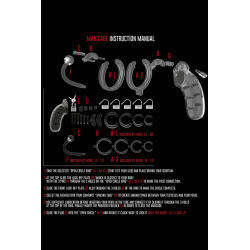 Cage de chasteté 9 cm avec plug ManCage 10, vue détaillée sur la cage et le plug anal pour contrôle accru.